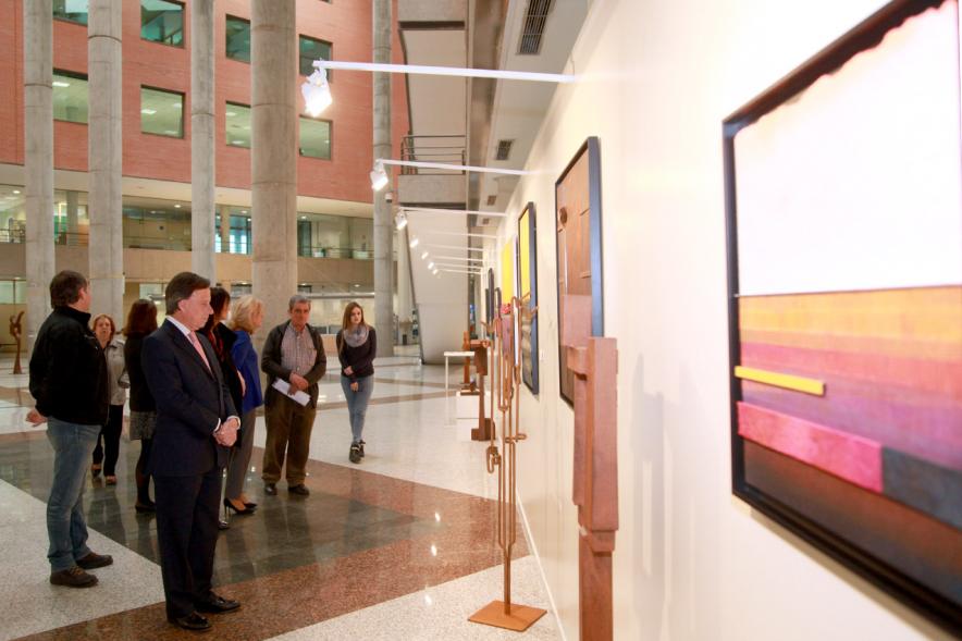 Inauguración Exposición de Esculturas de Cándido Monge y Pinturas de Luis Brea .