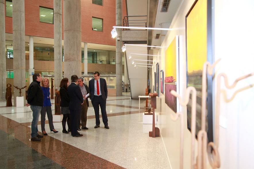Inauguración Exposición de Esculturas de Cándido Monge y Pinturas de Luis Brea .