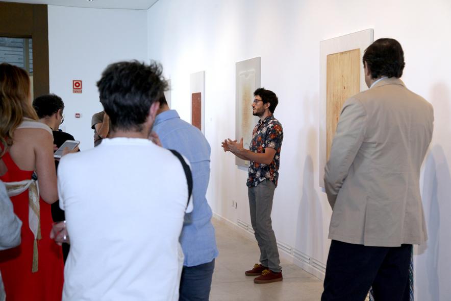 Manuel Franquelo-Giner exponiendo ante los asistentes. 