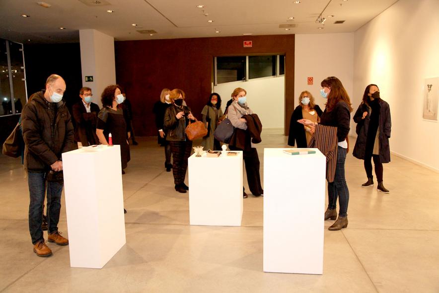 Lilia Luganskaia y asistentes. Inauguración Exposición "Investigación del Amor" -2020