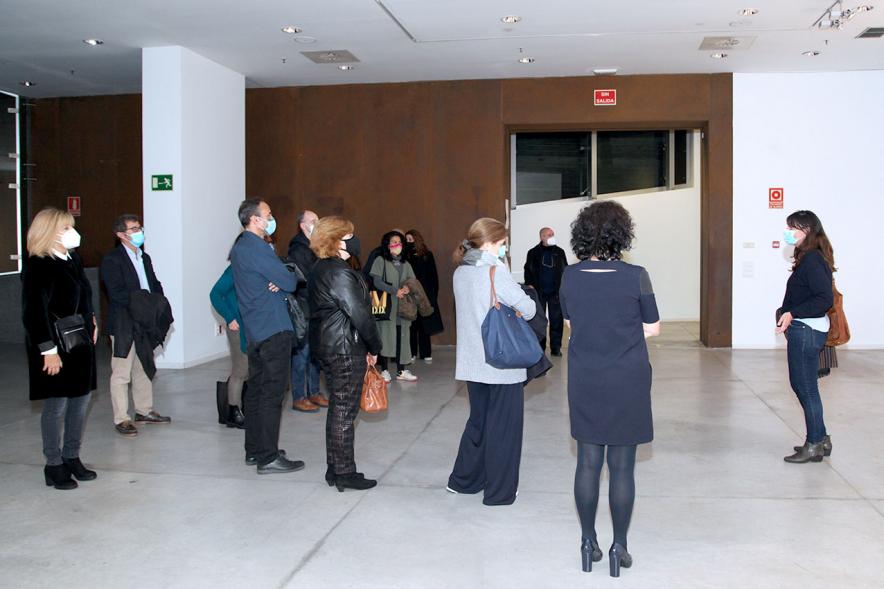 Lilia Luganskaia y asistentes. Inauguración Exposición "Investigación del Amor" - 2020