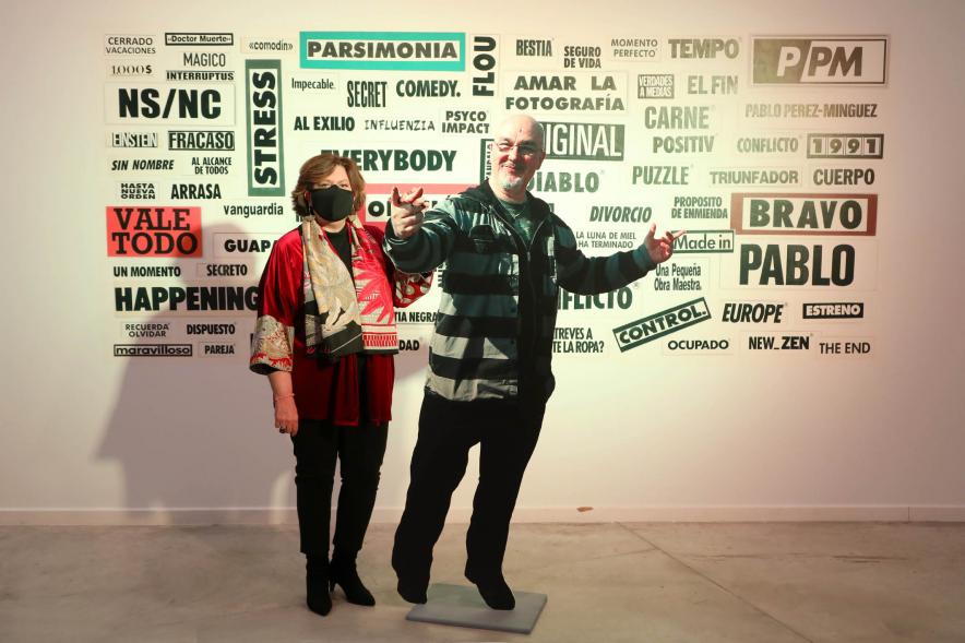 Fotógrafo Pablo Pérez Mínguez y concejala Ofelia Celebradas - 2021 