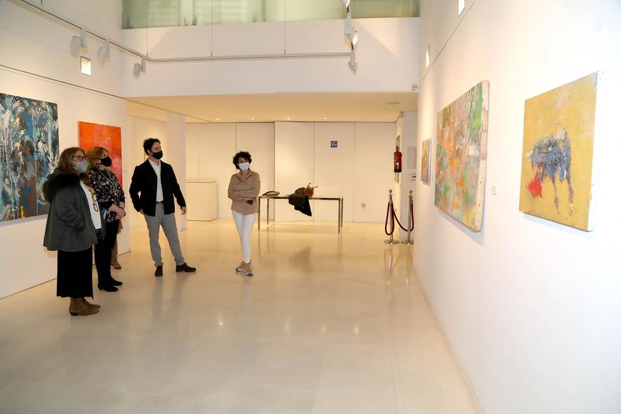 Javier Sarabia y concejalas en la Inauguración - 2021 