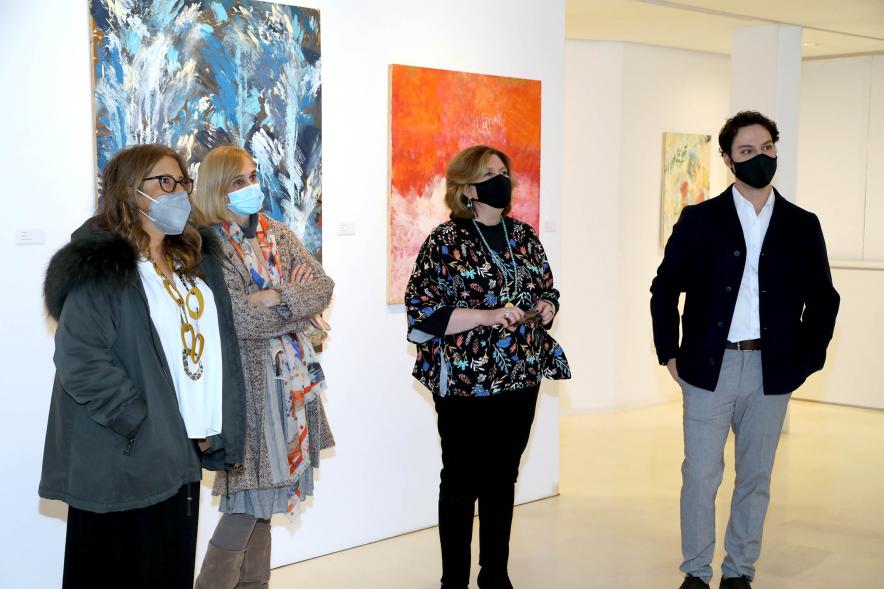 Javier Sarabia y concejalas en la Inauguración - 2021 