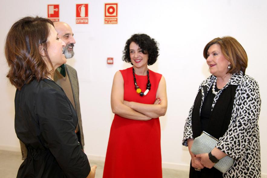 Autoridades en la Inauguración Exposición de Ángela Agrela - 2020