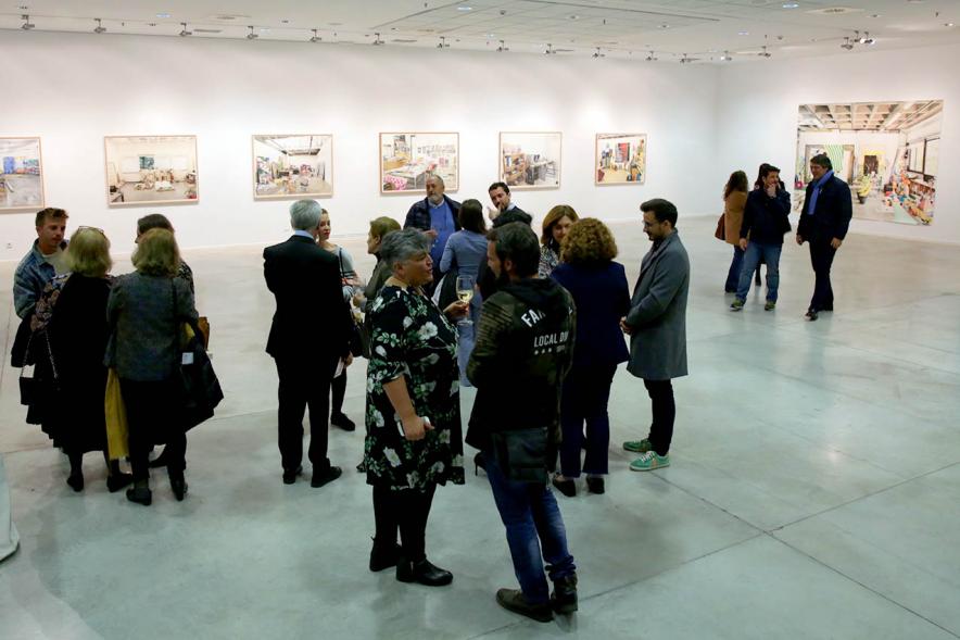 Vista general de la Inauguración Exposición Ángel Alen -2019