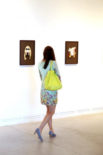 Visitante en la Inauguración Exposición de Máscaras en Centro de Arte - 2019
