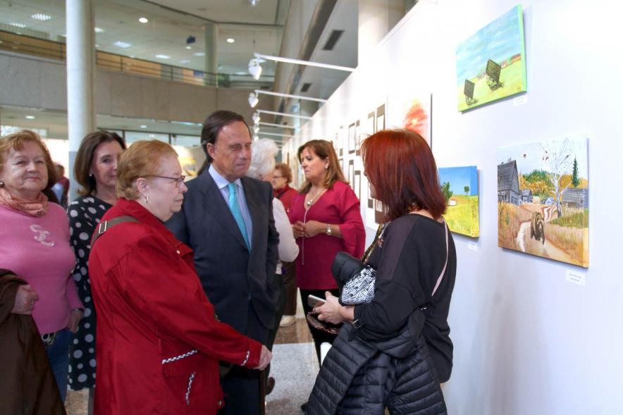Alcalde Ignacio de Vinuesa y Visitantes en la Inauguración.