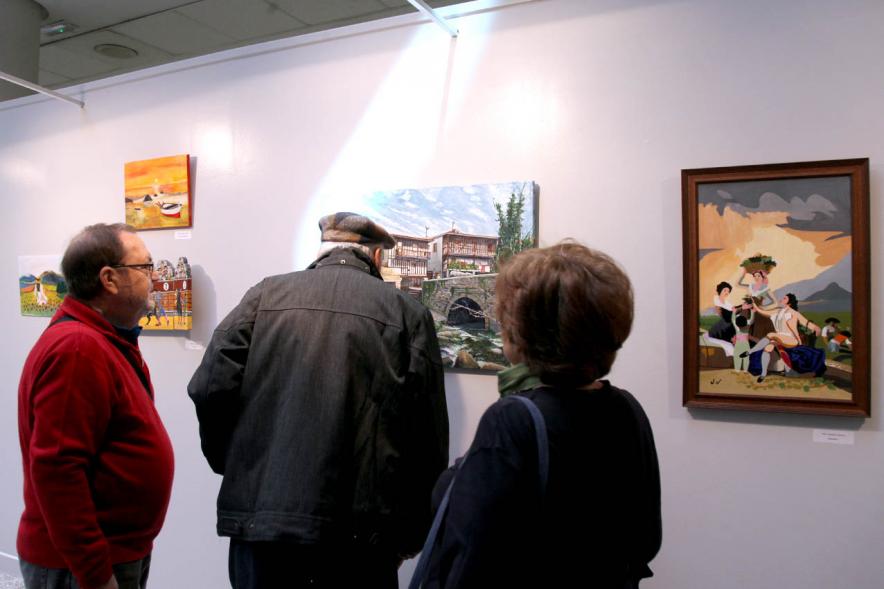 Visitantes en la Inauguración de la Exposición. 