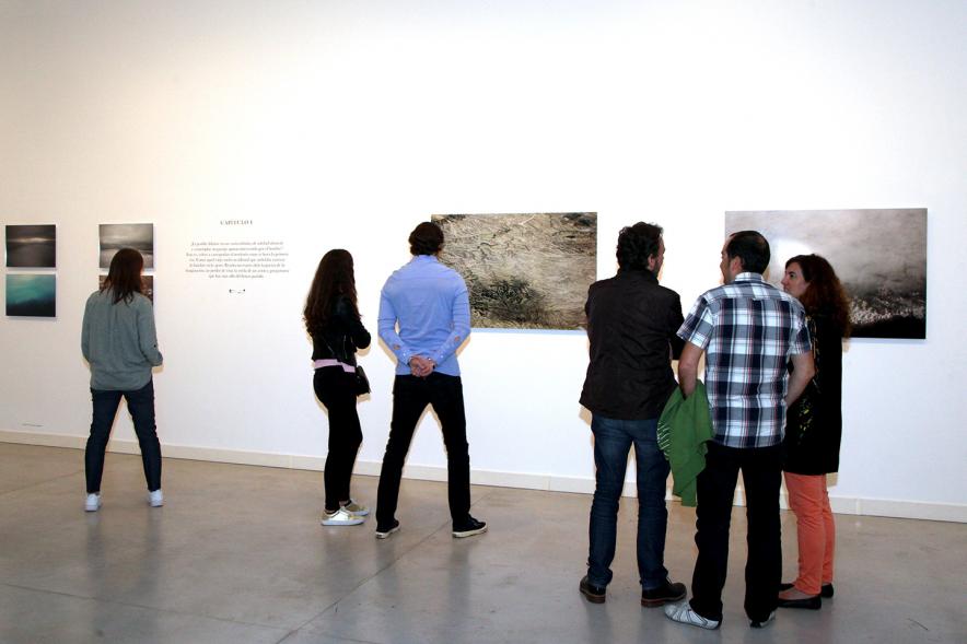 Inauguración Exposiciones de Iñaki Gonzalo "Gradiente" y Eduardo Nave "Like" en el Centro de Arte - Los visitantes a la exposición.