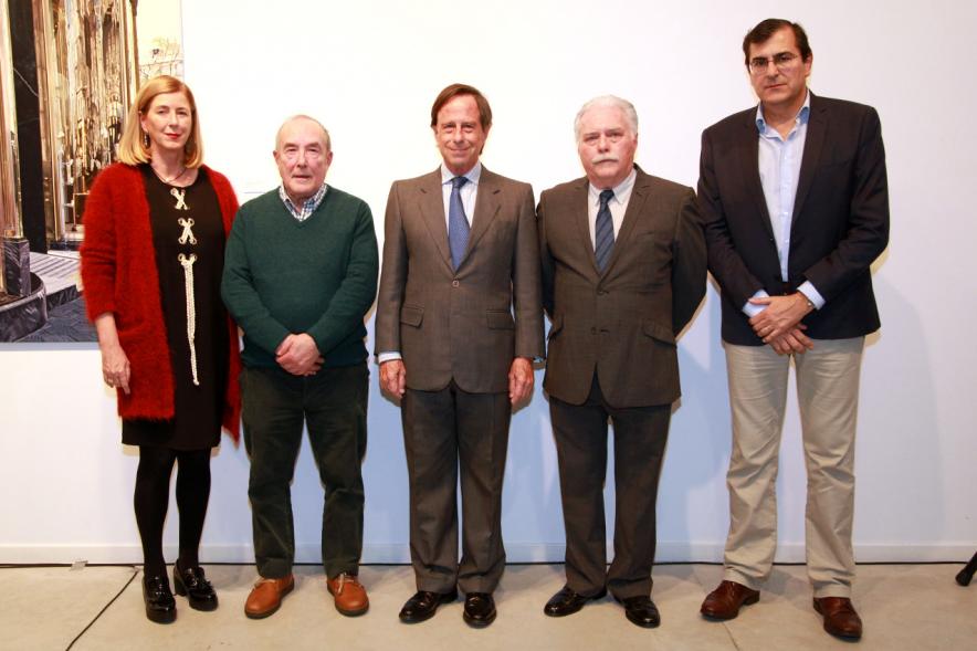 Alcalde Ignacio de Vinuesa, Autoridades y Artistas, durante la Inauguración.