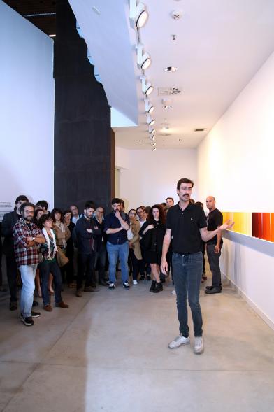 Inauguración Exposiciones de Iñaki Gonzalo "Gradiente" y Eduardo Nave "Like" en el Centro de Arte -  El autor  comenta.