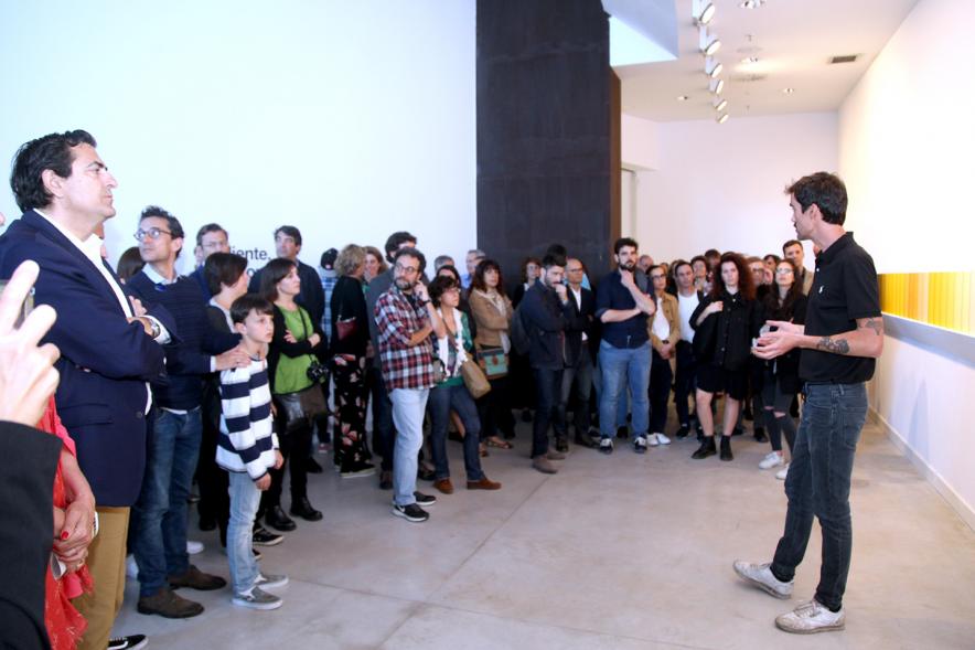 Inauguración Exposiciones de Iñaki Gonzalo "Gradiente" y Eduardo Nave "Like" en el Centro de Arte -  El autor  comenta.