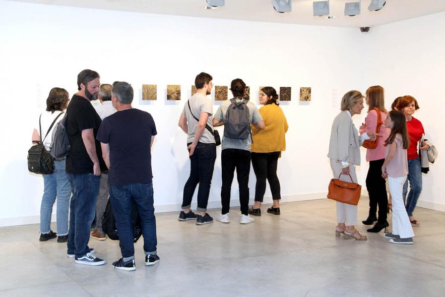 Visitantes en la muestra. Inauguración Exposiciones "Nudos - Topología de la Memoria" y "Solovki" – 2019