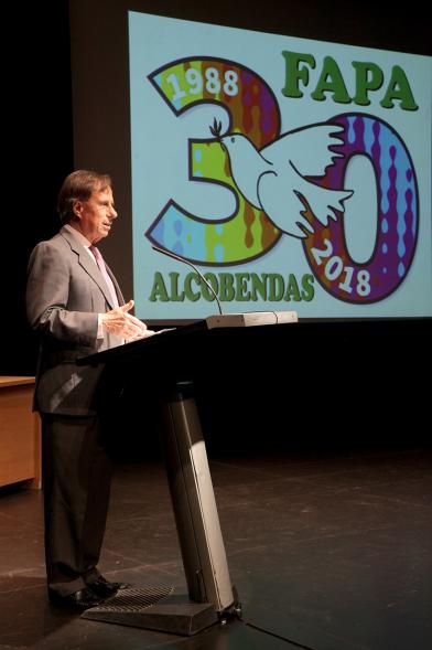 Alcalde García de Vinuesa. Gala 30 Aniversario de la FAPA - 2018