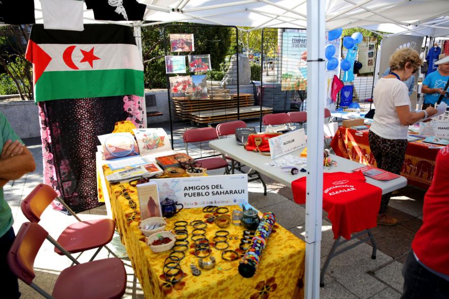 Feria de las Asociaciones 2018 - Carpa de la Asociación Amigos del  pueblo saharaui.