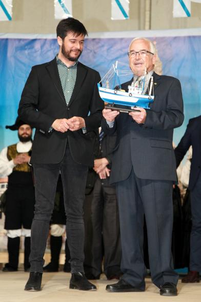 Martín Barreiro, periodista. Inauguración Feria del Marisco 2017.