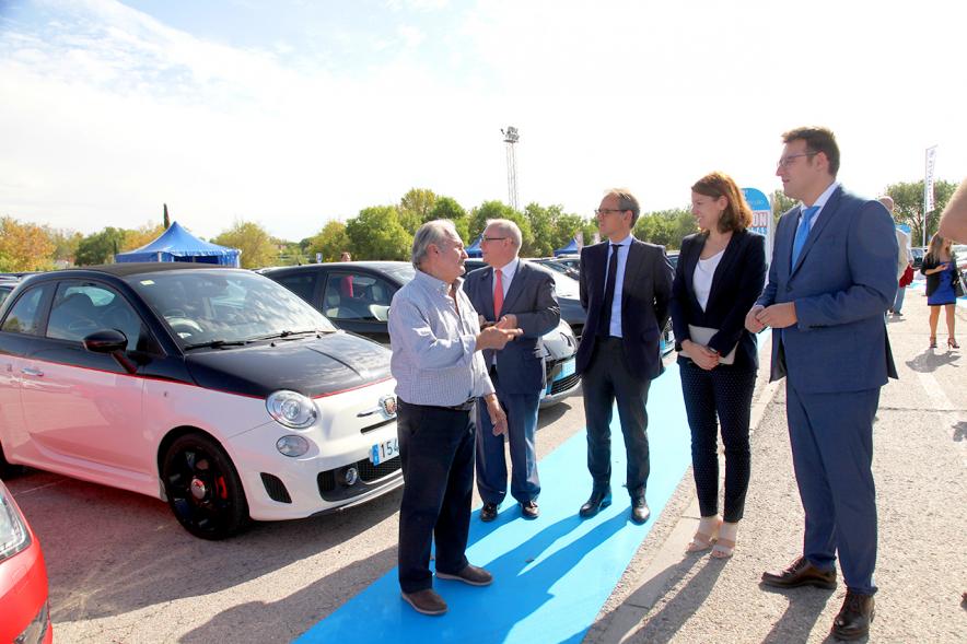 Concejal Miguel Ángel Arranz y Autoridades. Inauguración Feria del Vehículo de Ocasión 2019