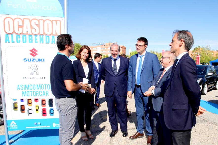  Concejal Miguel Ángel Arranz y Autoridades. Inauguración Feria del Vehículo de Ocasión 2019