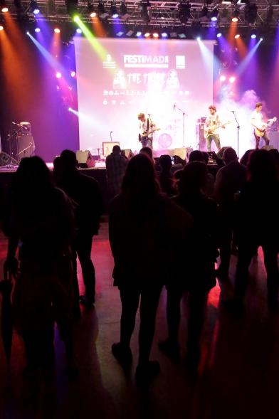 Festimad 2016 en La Esfera - Público viendo actuación del grupo.