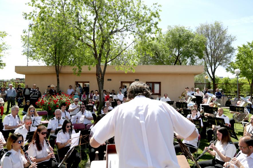 Día de la Comunidad de Madrid 2017 - Imagen de la banda de música y su director dirigiéndola.