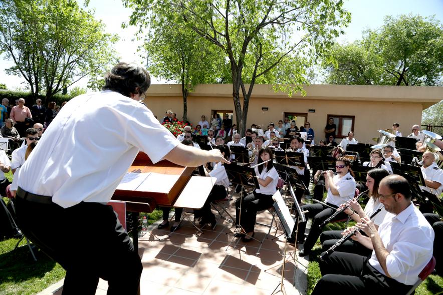 Día de la Comunidad de Madrid 2017 - Imagen de la banda de música y su director dirigiéndola.