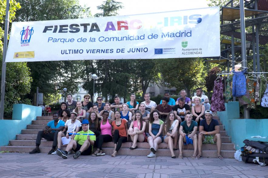 Fiesta Multicolor Arco Íris -Imagen de los participantes en el evento.