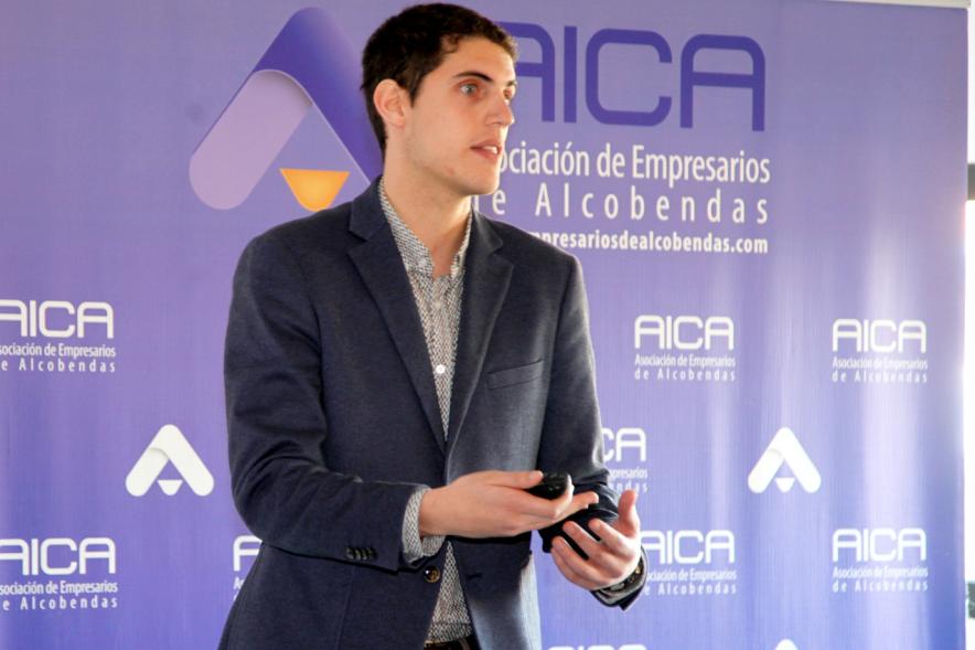 Jornada Fintech - Primer plano del monitor.