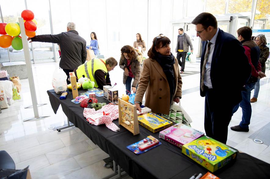 Concejal Miguel Angel Arranz. Recogida de Juguetes en CD Valdelasfuentes - 2019