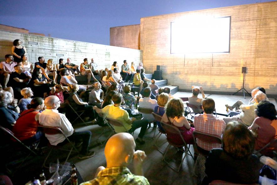 Proyección al aire libre. Fotonoche 2019 