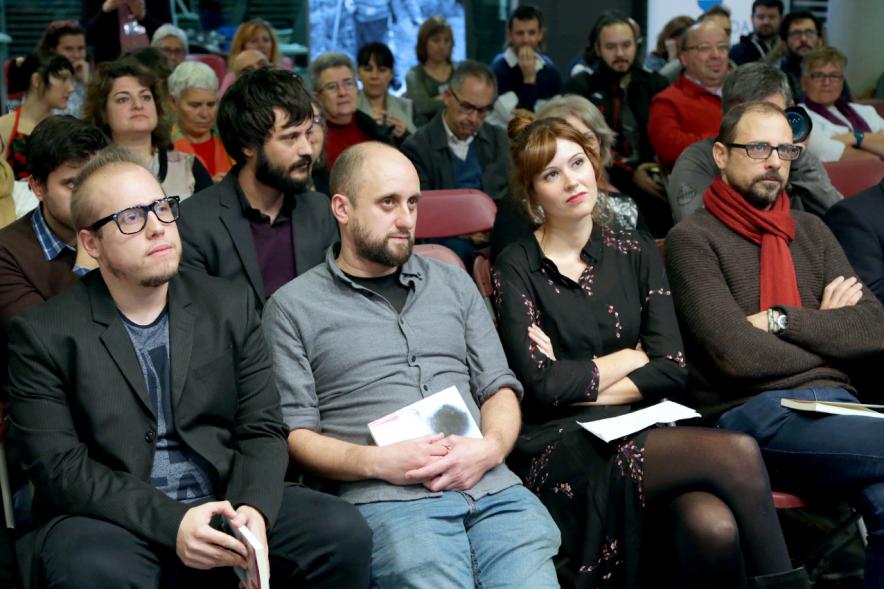 Presentación de El Fungible 2016 -  Primera fila de la sala.