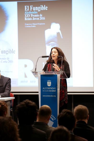 Presentación de El Fungible 2016 -  Presentadora del acto.