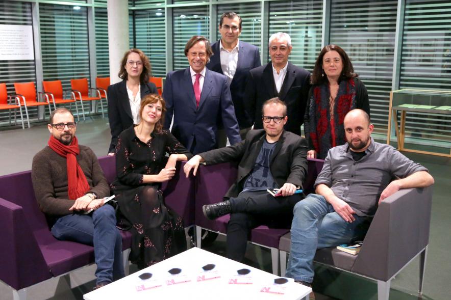 Presentación de El Fungible 2016 -  Parte del jurado y  autoridades.