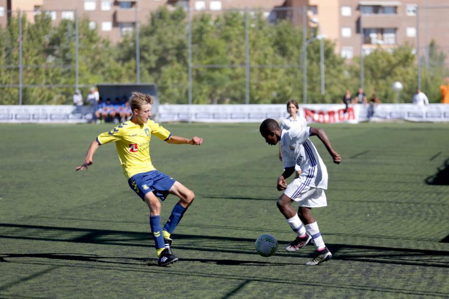 Lance del juego durante el partido