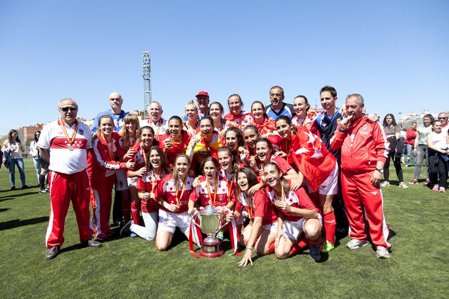 Final Fútbol Femenino Campeonato de España Selecciones Territoriales -  Posado de los equipos.