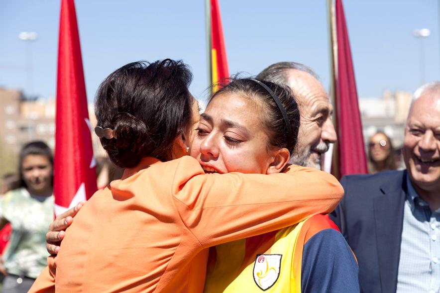 Final Fútbol Femenino Campeonato de España Selecciones Territoriales - Alegria de la ganadora.