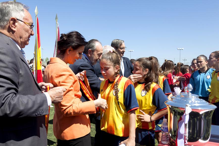 Final Fútbol Femenino Campeonato de España Selecciones Territoriales - Imposición de medallas.