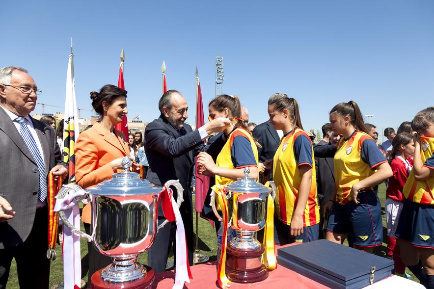 Final Fútbol Femenino Campeonato de España Selecciones Territoriales - Puesta de medallas.