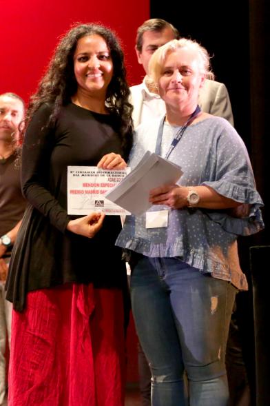 Gala VIIIº Certamen Día Mundial de la Danza ADAE - Imagen de la organizadora y una coreógrafa.