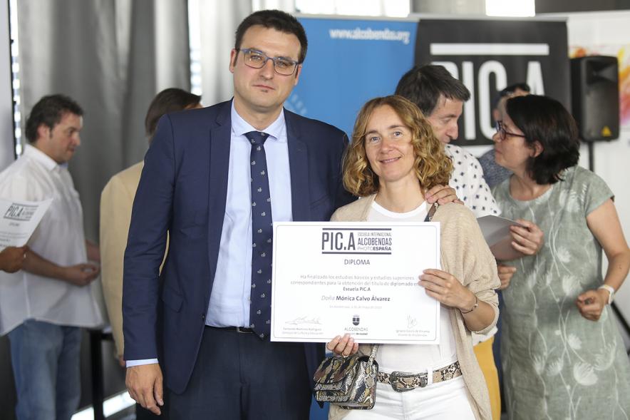 Miguel Ángel Arranz y alumnos. Graduación alumnos Escuela de Fotografía PIC.A. -2019