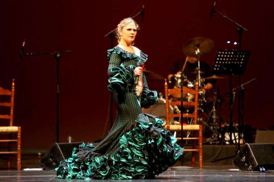 Semana del Mayor 2017 - Gala Homenaje a Nuestros Mayores - Imagen de un momento de la actuación de una cantante.