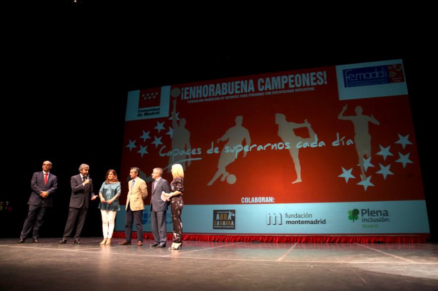 Gala FEMADDI - Imagen de personalidades en el escenario.