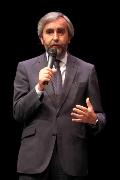 Gala FEMADDI - Imagen de una persona dirigiéndose al público asistente.