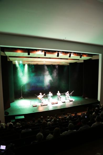 Gala Flamenca en el Auditorio Paco de Lucía - Vista general del escenario durante actuación cantantes flamenco.