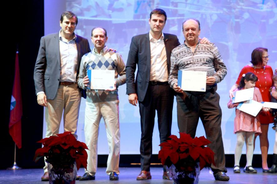 Gala del Deporte 2016 -  Los  premiados con las autoridades.