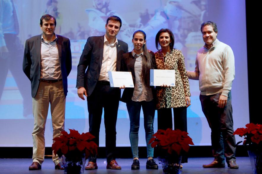 Gala del Deporte 2016 - Los  premiados con las autoridades.