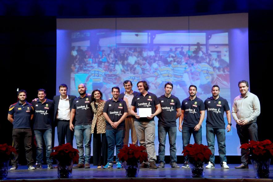 Gala del Deporte 2016 - Los  premiados con las autoridades.