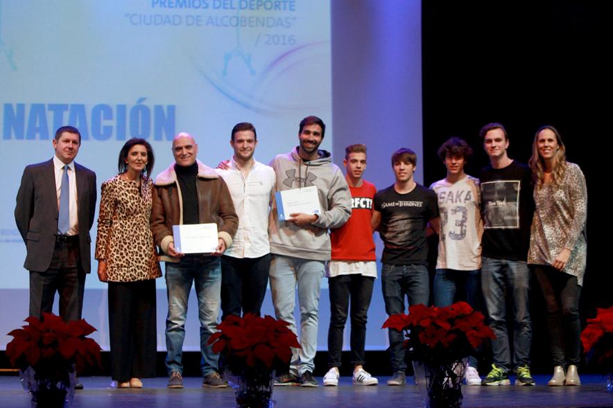 Gala del Deporte 2016 - Los  premiados con las autoridades.
