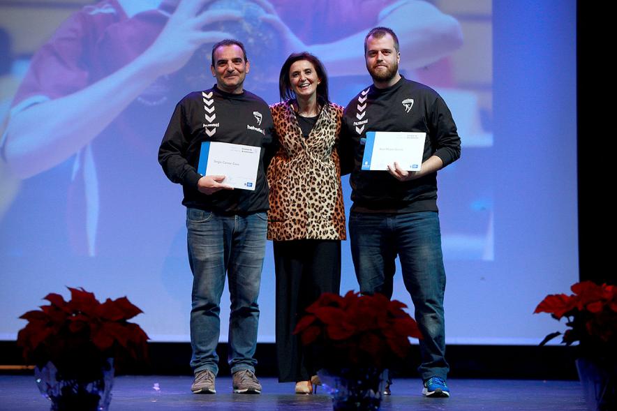 Gala del Deporte 2016 -  Los  premiados con las autoridades.