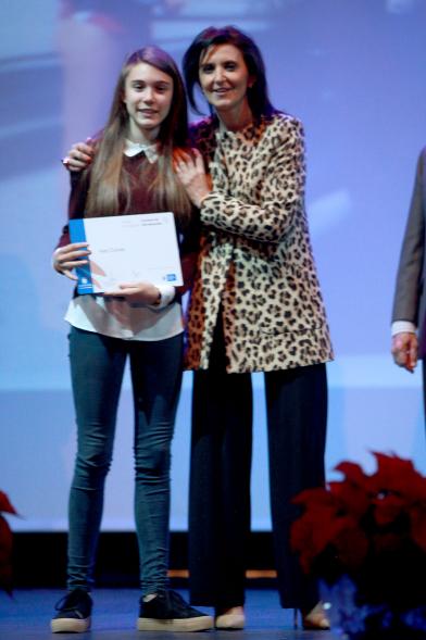 Gala del Deporte 2016 -  Un premiado con el concejal.